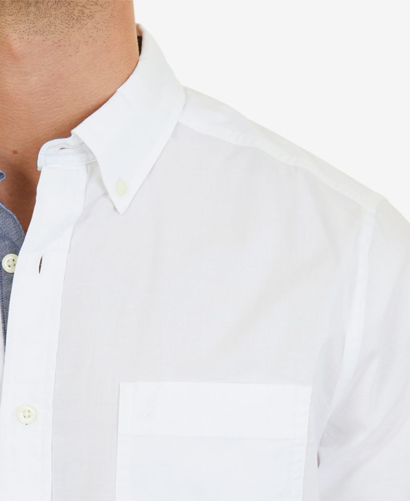 Men's Classic-Fit Stretch Solid Oxford Button-Down Shirt