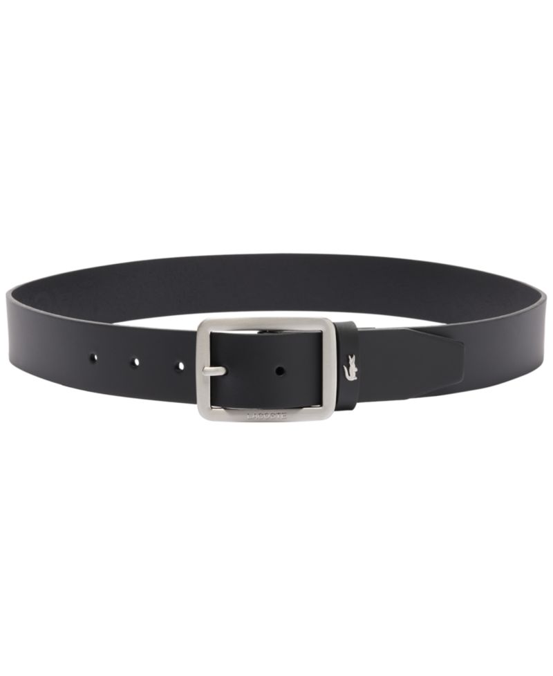Men's Embossed Buckle Leather Belt