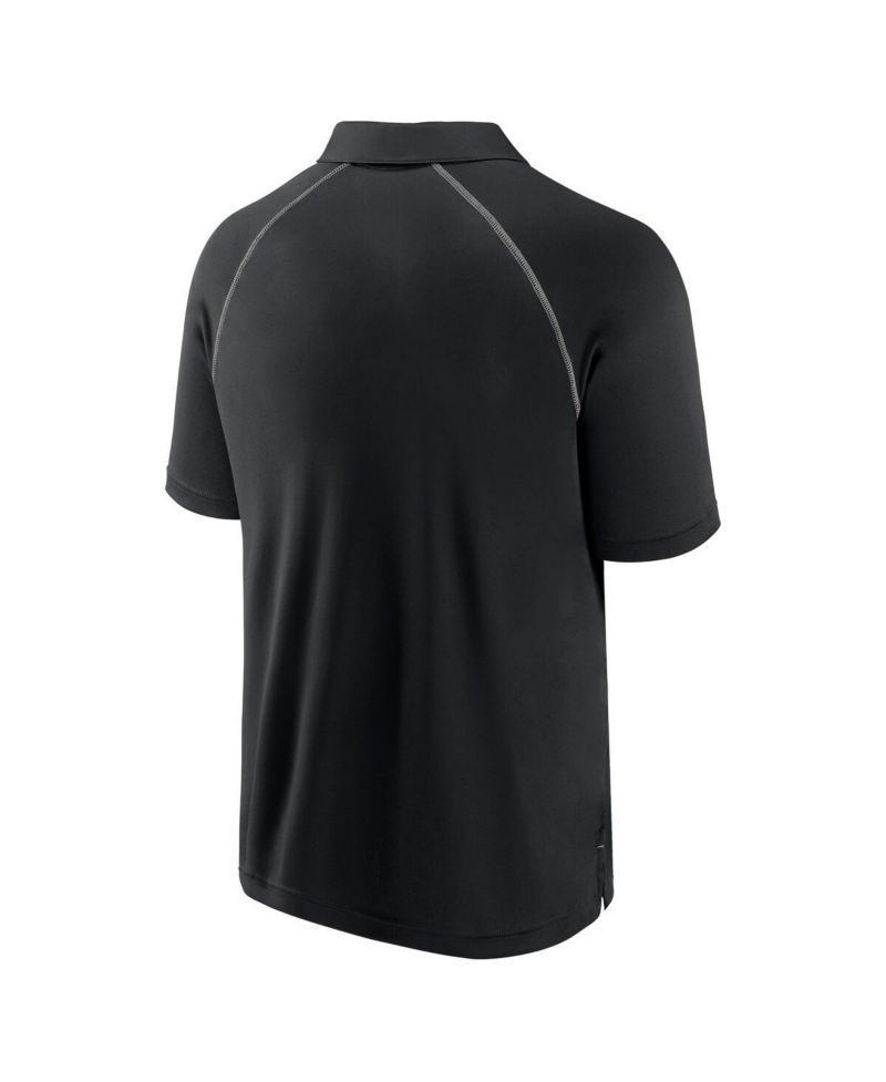 Men's Black Chicago White Sox Strong Alone Raglan Polo
