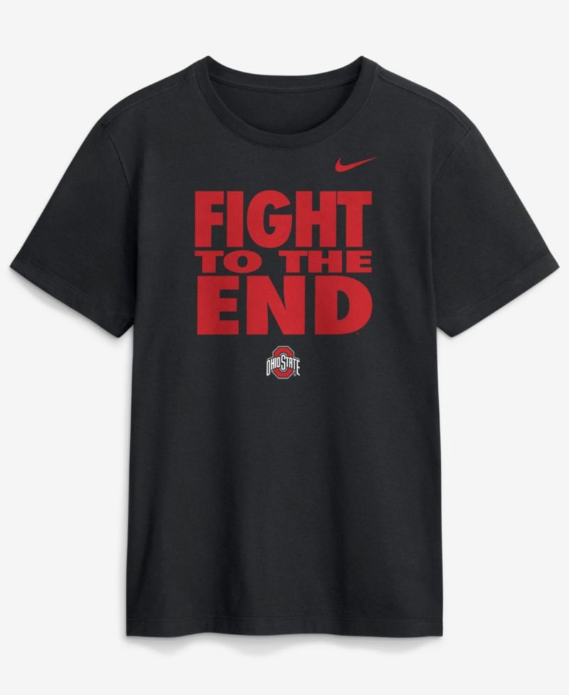 Men's Black Ohio State Buckeyes 2026 Sideline Dri-FIT Slogan T-Shirt