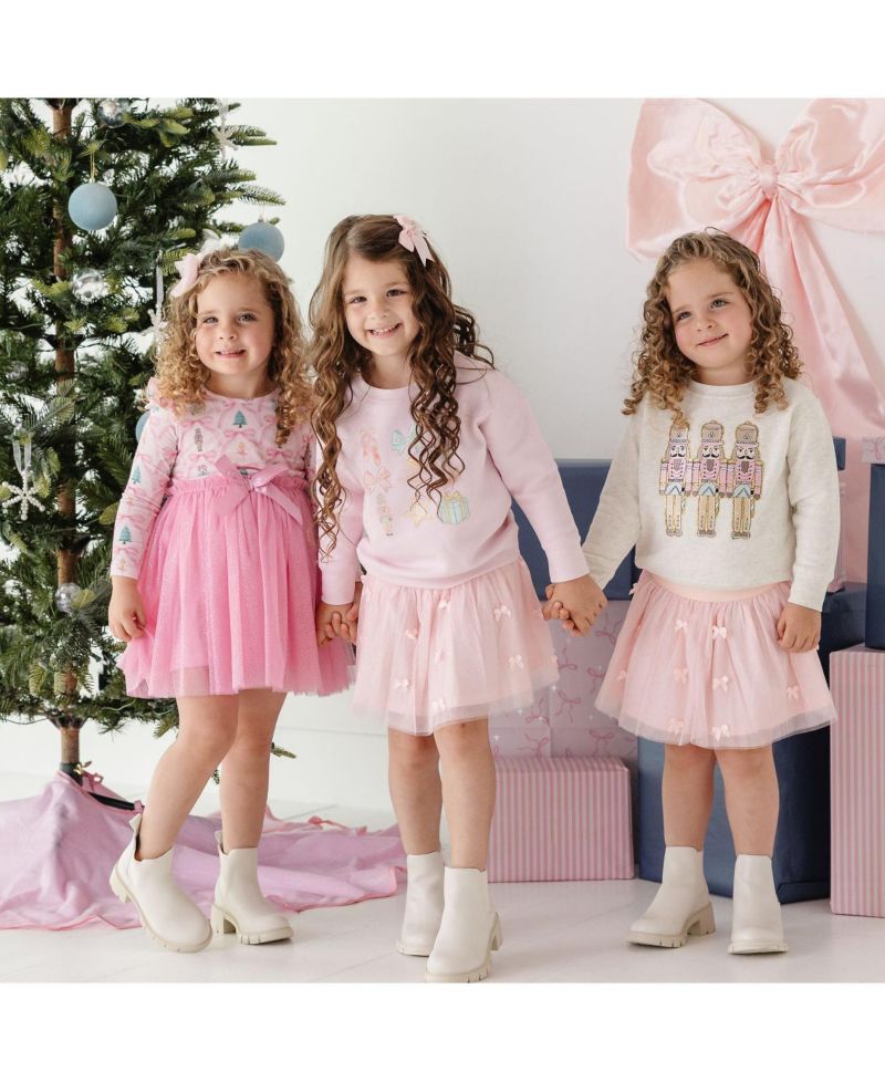 Girls' 4-16 Nutcracker Cutie Sensory Friendly Cotton-Blend Sweatshirt