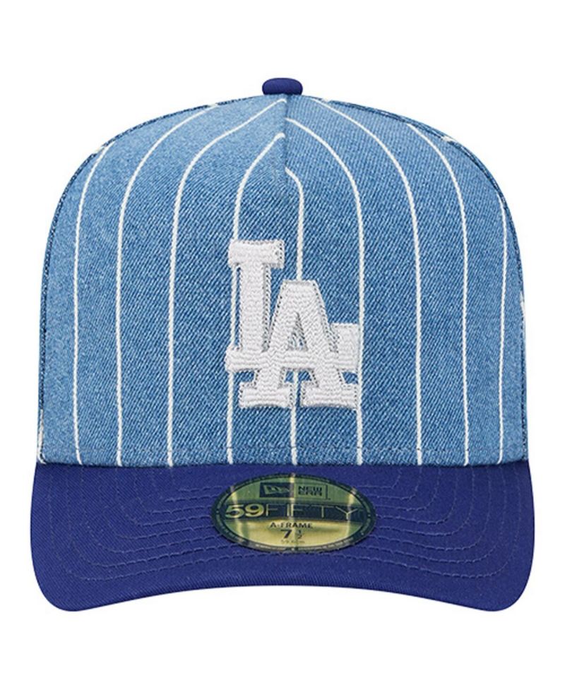 Men's Blue/Royal Los Angeles Dodgers Parallel A-Frame 59FIFTY Fitted Hat