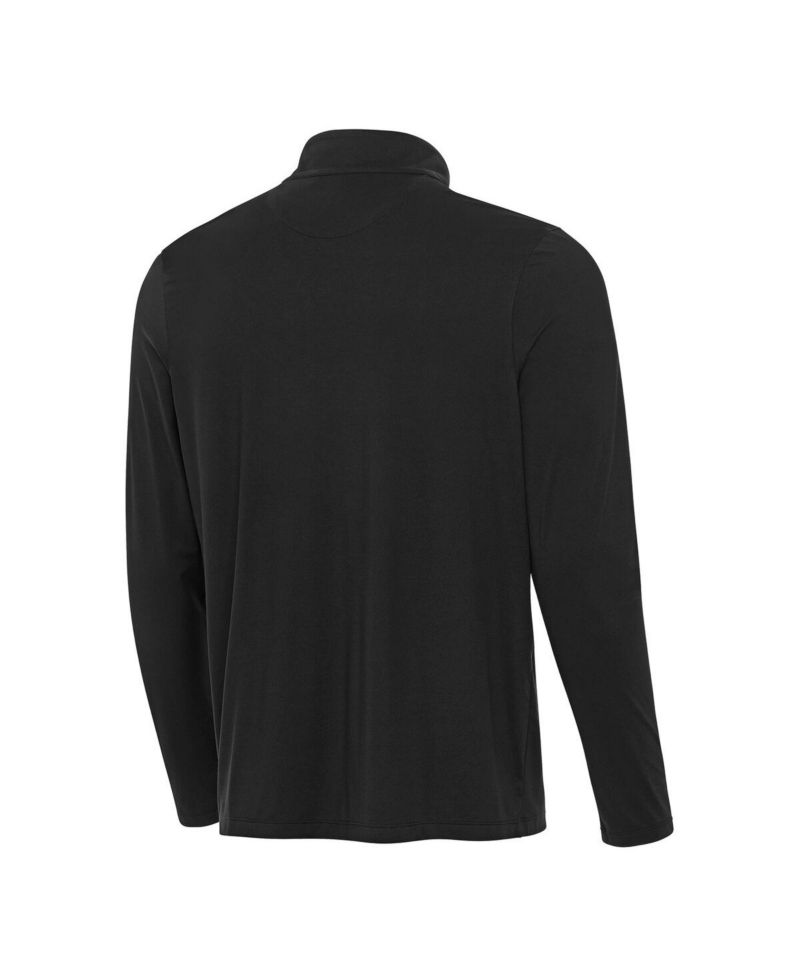 Men's Black Georgia Bulldogs Content Quarter-Zip Pullover Sweatshirt