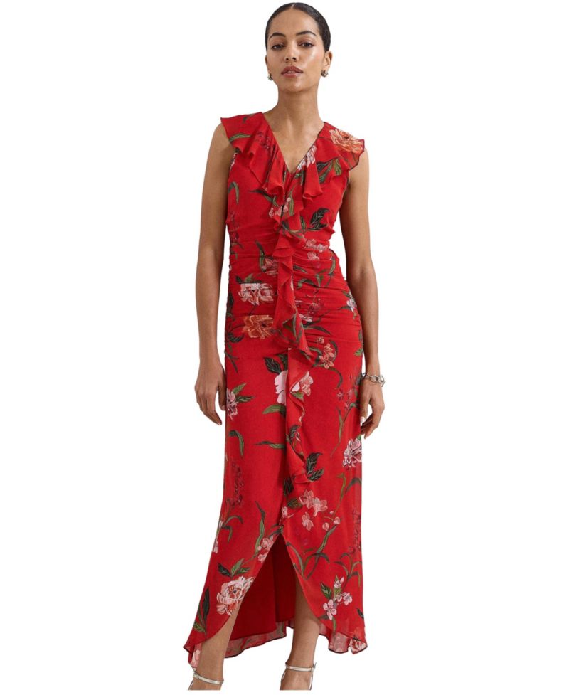 Women's Mae Floral Maxi V-Neck Dress