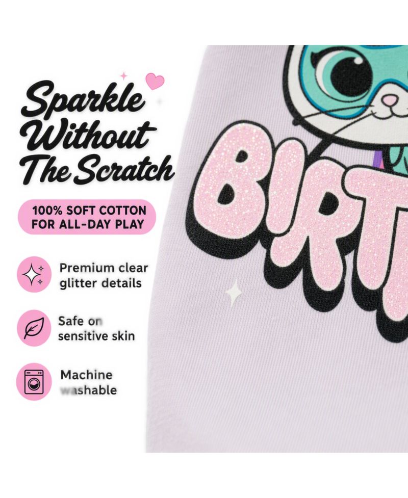 Girls' 4-16 Disney SuperKitties Birthday Graphic T-Shirt