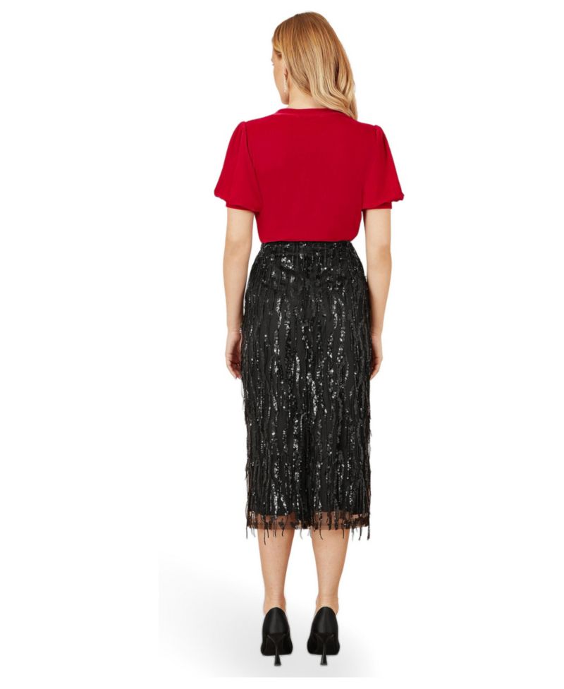 Women's Velvet Puff Sleeve Top
