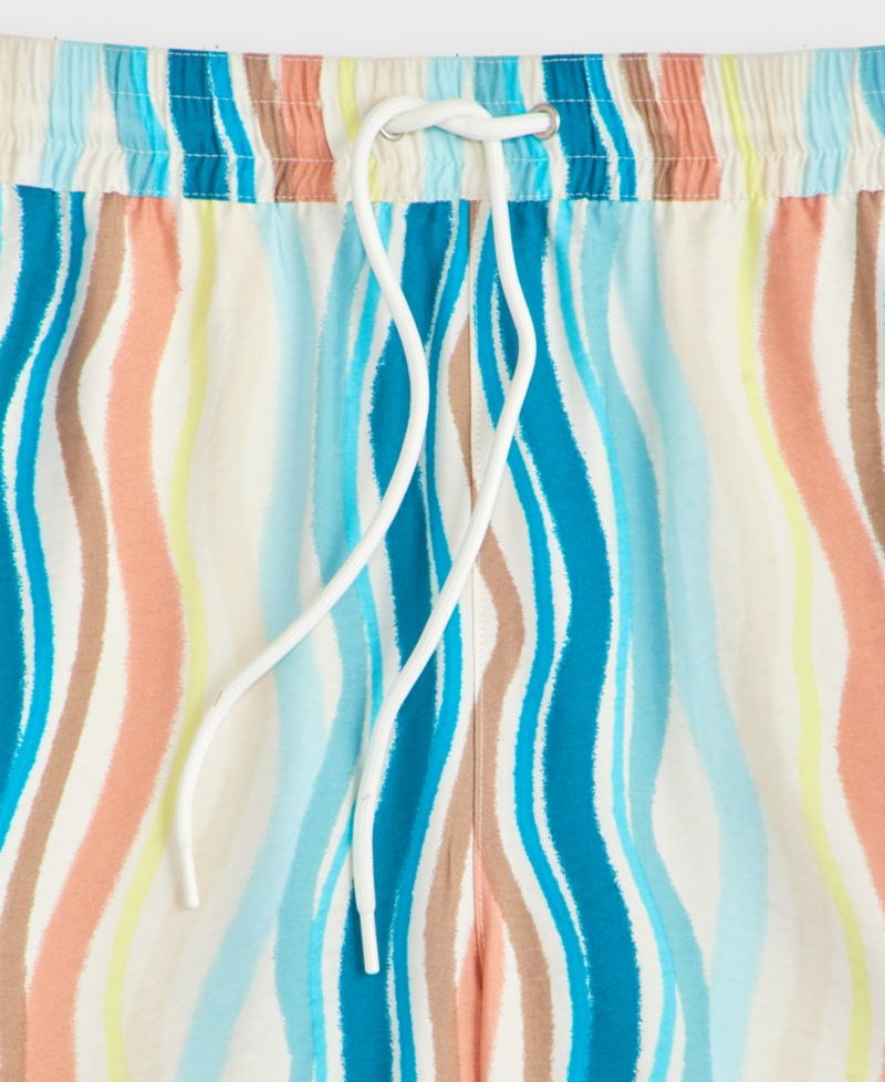 Men's Wave Stripe 6.5" Drawstring Shorts