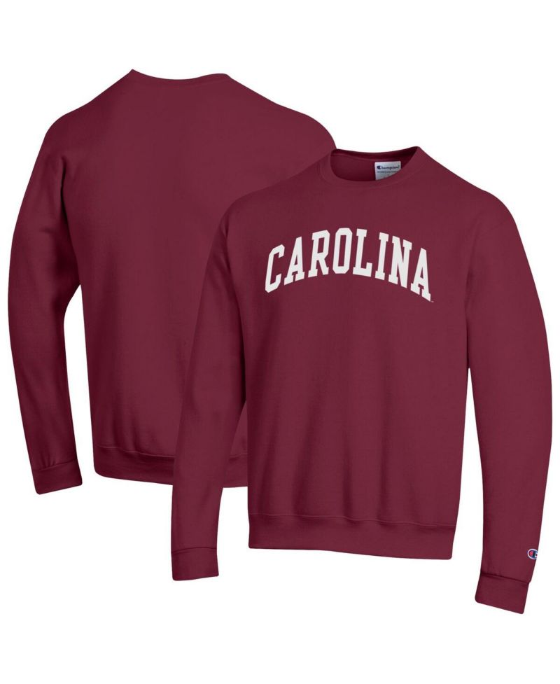 Men's Garnet South Carolina Gamecocks Basic Arch Fleece Pullover Sweatshirt