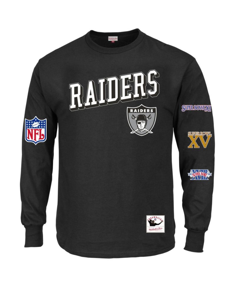 Men's Black Las Vegas Raiders Big & Tall Training Camp Long Sleeve T-Shirt