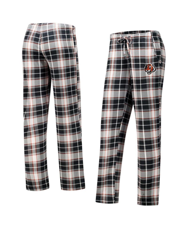 Women's Black Cincinnati Bengals Ashford Plaid Knit Pants