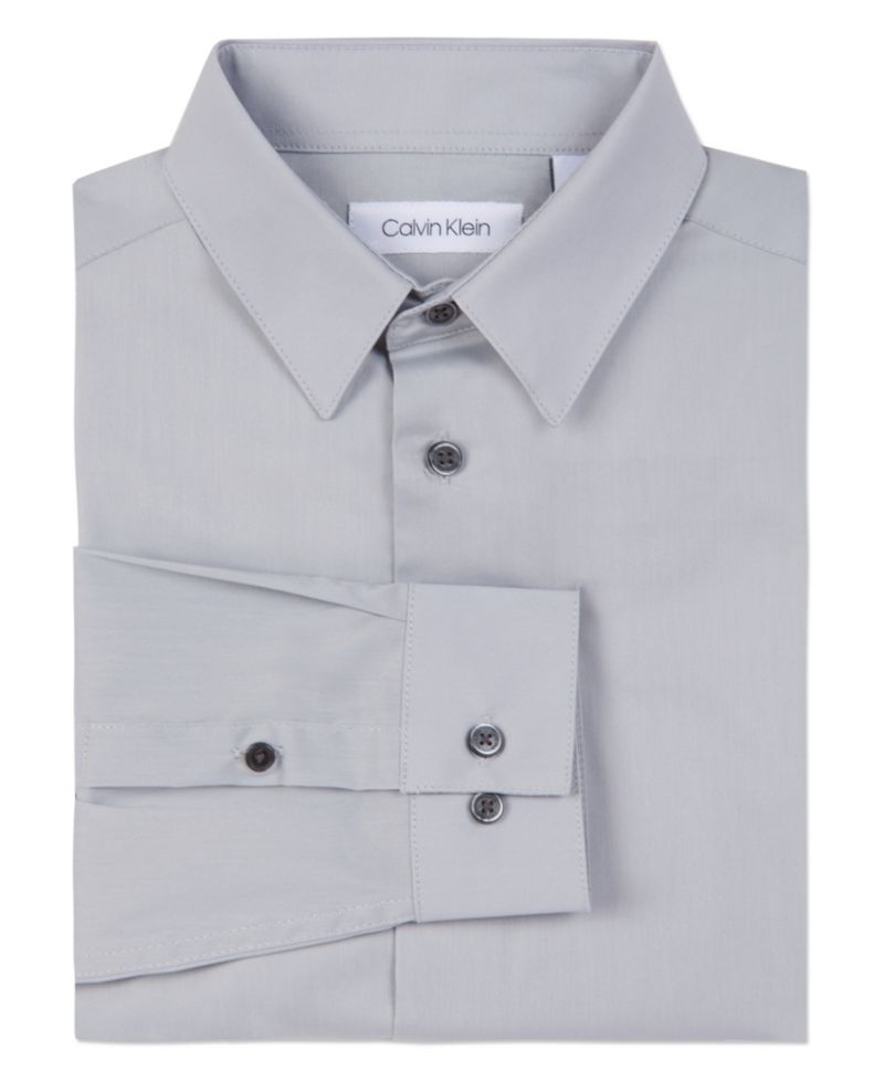 Little Boys Solid Stretch Poplin Shirt