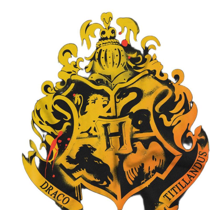 Men's Hogwarts Stencil T Shirt