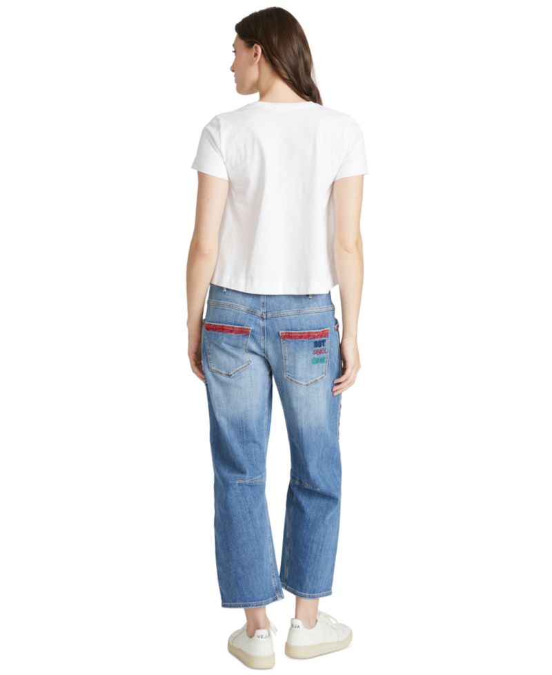 Women's Barbara Barrel Mahjong High-Rise Ankle Jean