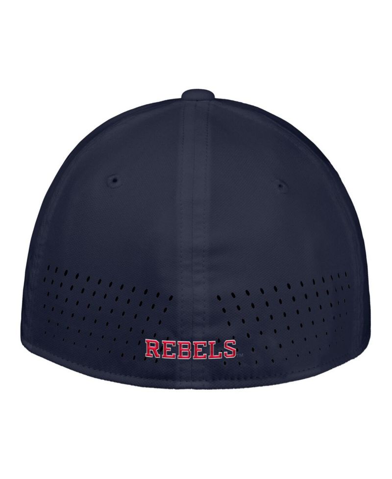 Men's Navy Ole Miss Rebels 2025 On-Field Performance Flex Hat