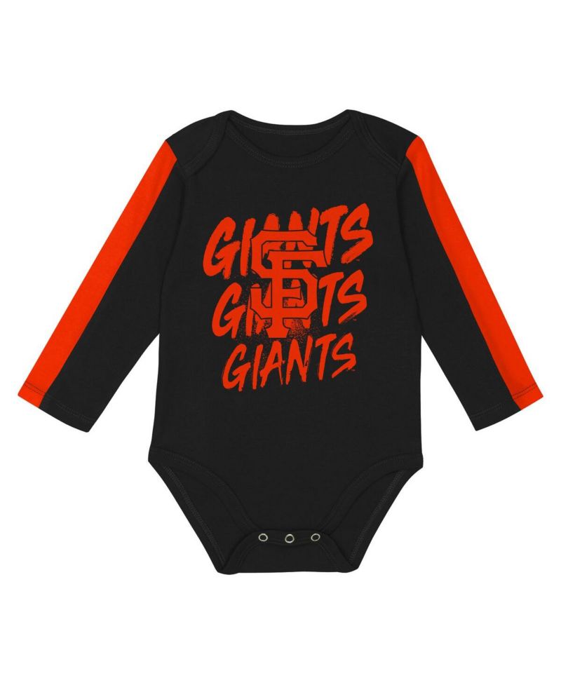 Baby Boys and Girls San Francisco Giants Double Down Bodysuit and Pants 3-Piece Set