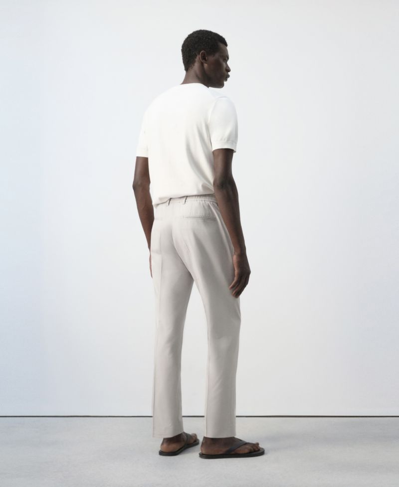 Men's Slim-Fit Cotton-Lyocell-Blend Pants