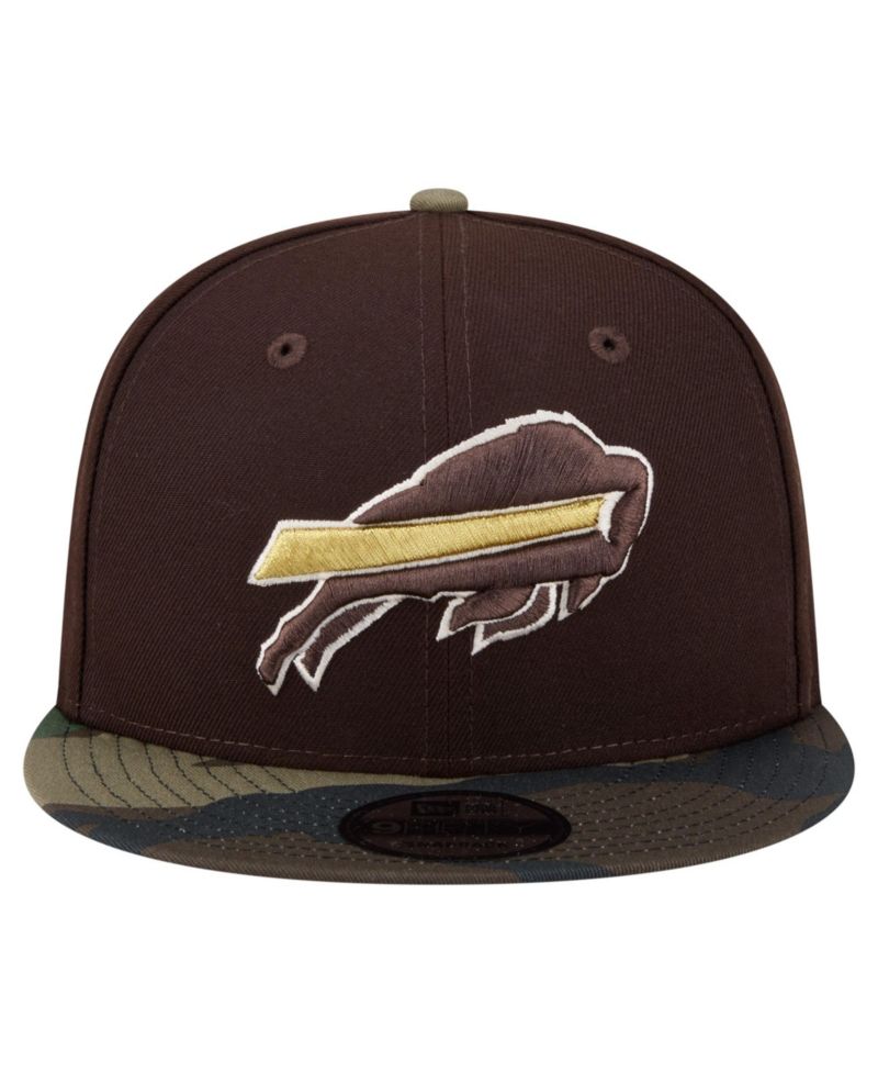 Men's Dark Brown Buffalo Bills Burnt Wood Camo 9FIFTY Snapback Hat