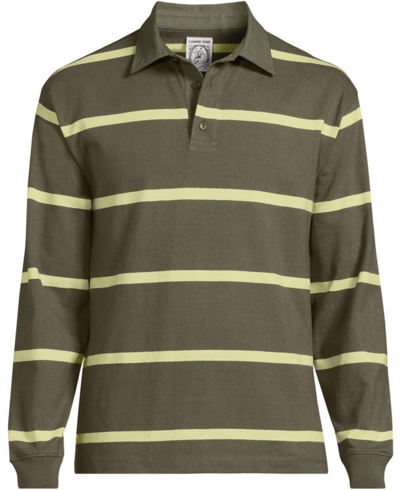 Men's Long Sleeve Rugged Rugby Polo