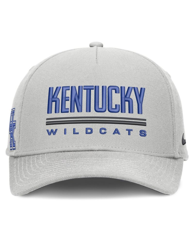 Men's Gray Kentucky Wildcats 2026 Sideline Dri-FIT Rise Adjustable Hat