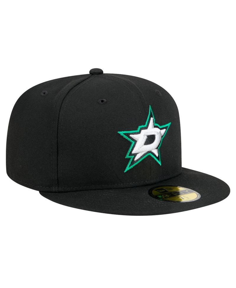 Men's Black Dallas Stars Core 59FIFTY Fitted Hat