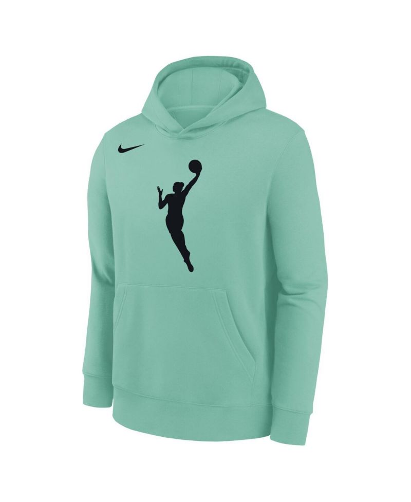 Big Boys and Girls Mint WNBA Logo Essential Team Pullover Hoodie