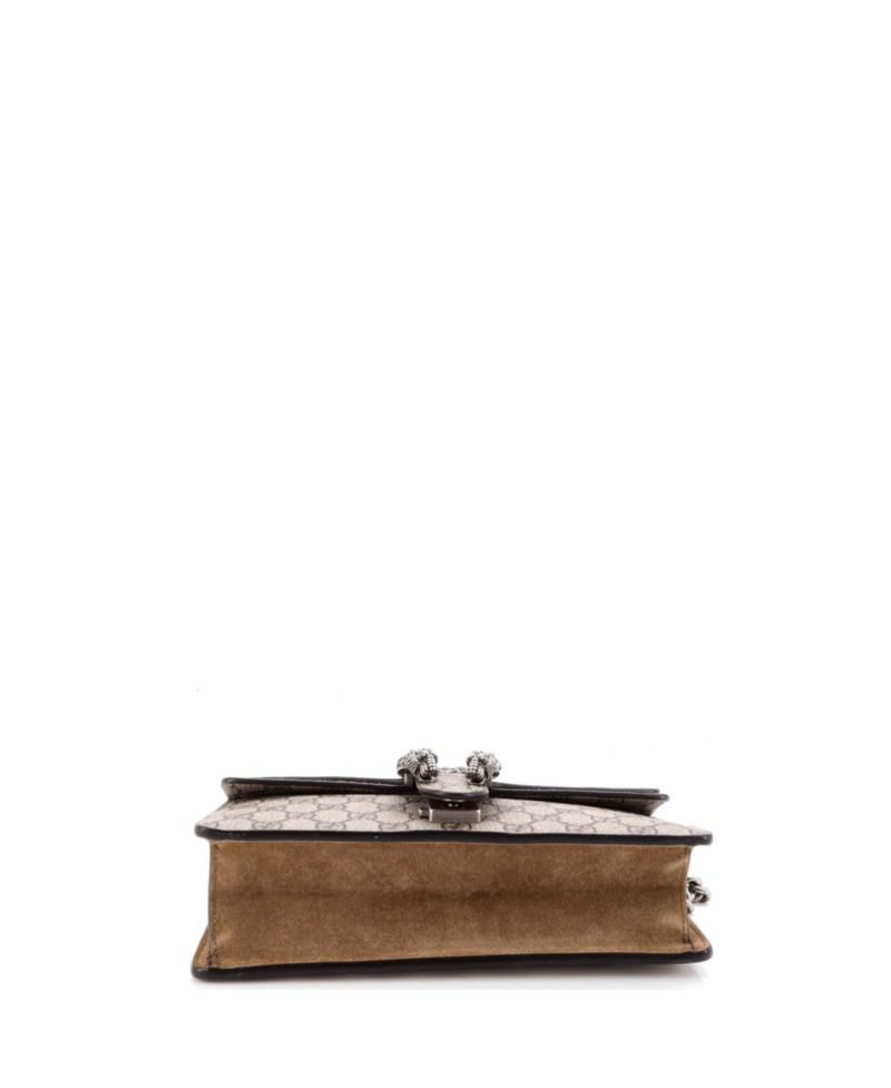 Small Dionysus Bag GG Coated Canvas with Crystal Embellished Metal