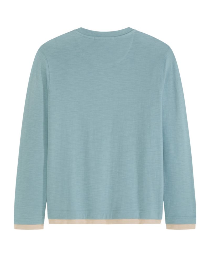 Big Boys Slub Jersey Henley T-Shirt