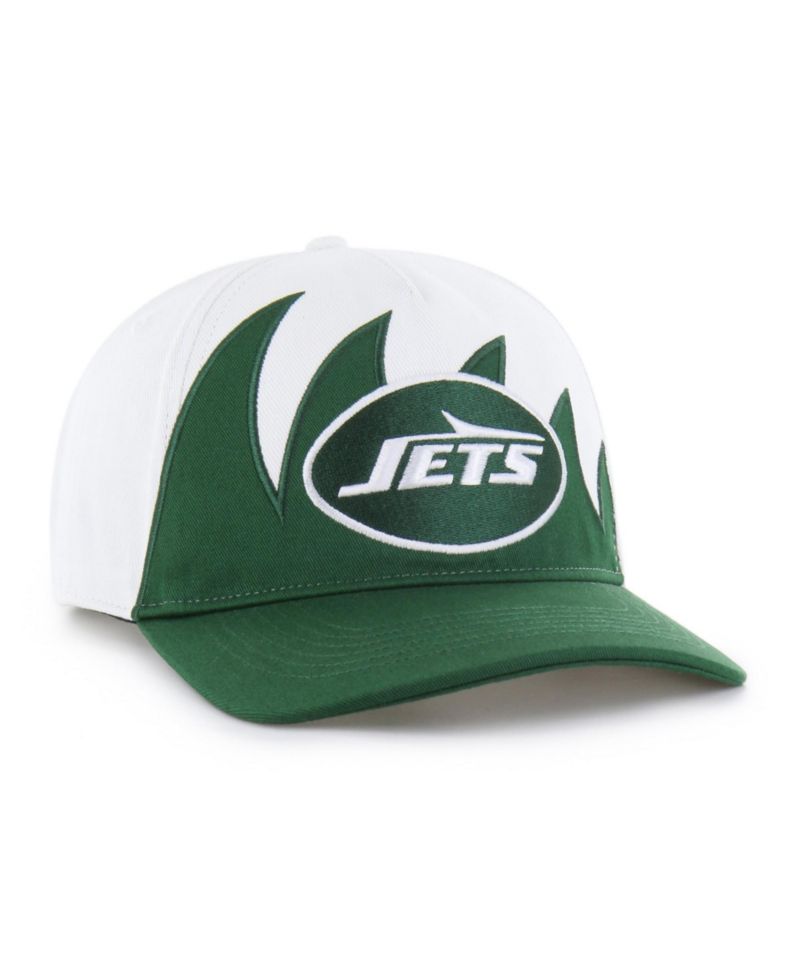 Men's White New York Jets Jagged Hitch Adjustable Hat