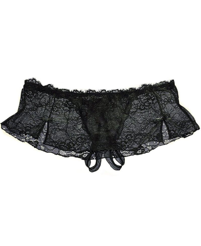 Women's Lace Skirt Open Thong Alluring Lingerie