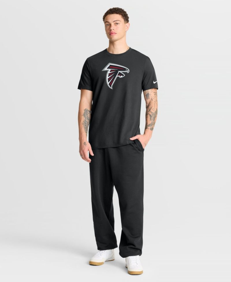 Men's Atlanta Falcons Essential Crew Neck Screen Print Graphics T-Shirt