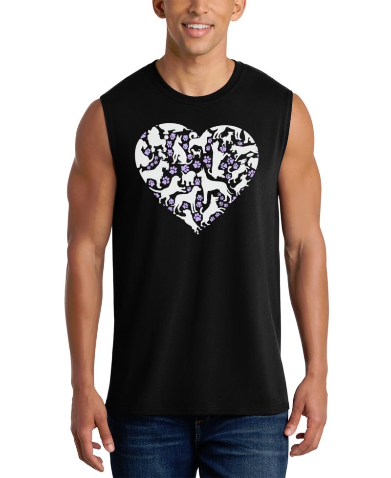 Men's Heart Puzzle Graphic Tank Top