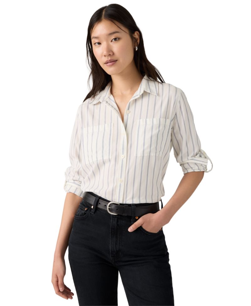 Women's Utility Long-Sleeve Denim Shirt