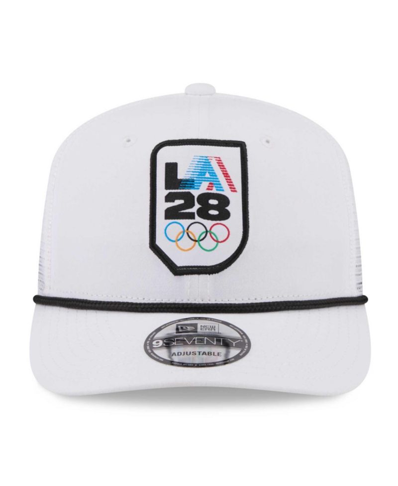 Men's White LA28 Summer Olympics Core 9SEVENTY Adjustable Hat