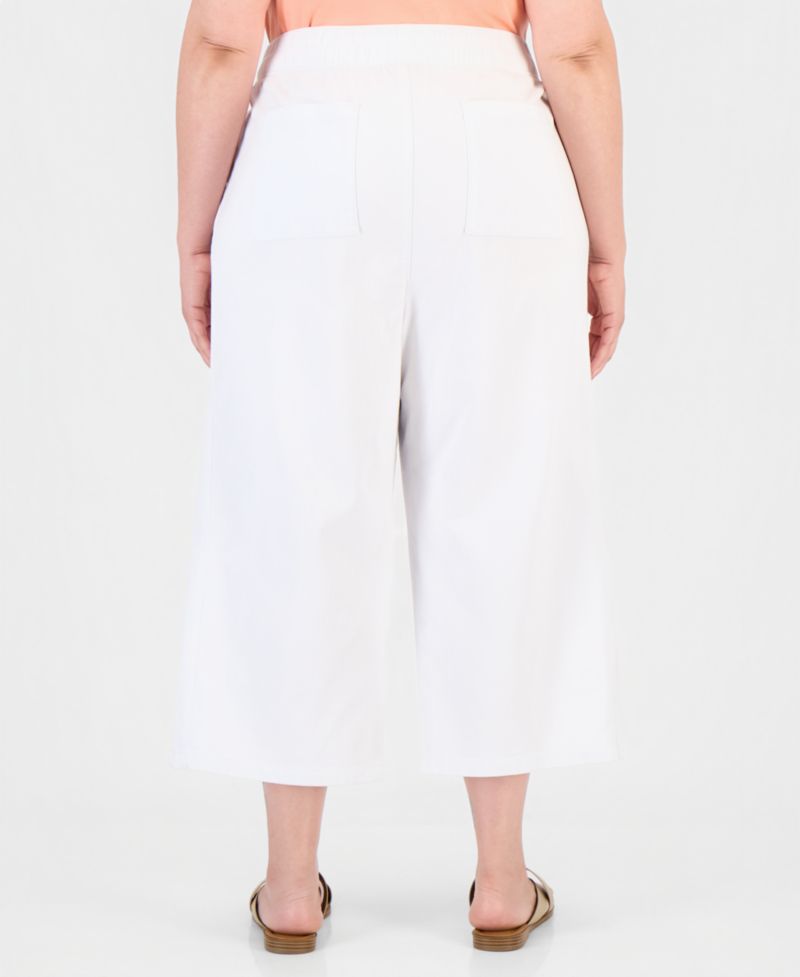 Women's Pull-On Wide-Leg Capri Pants