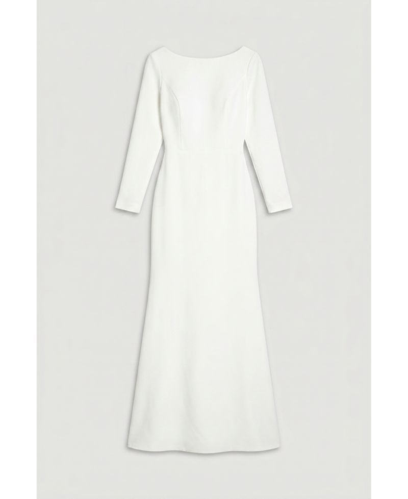 Women's Slash Neck Maxi Dress