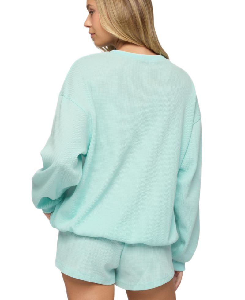 Women's Baila Waffle Henley Top