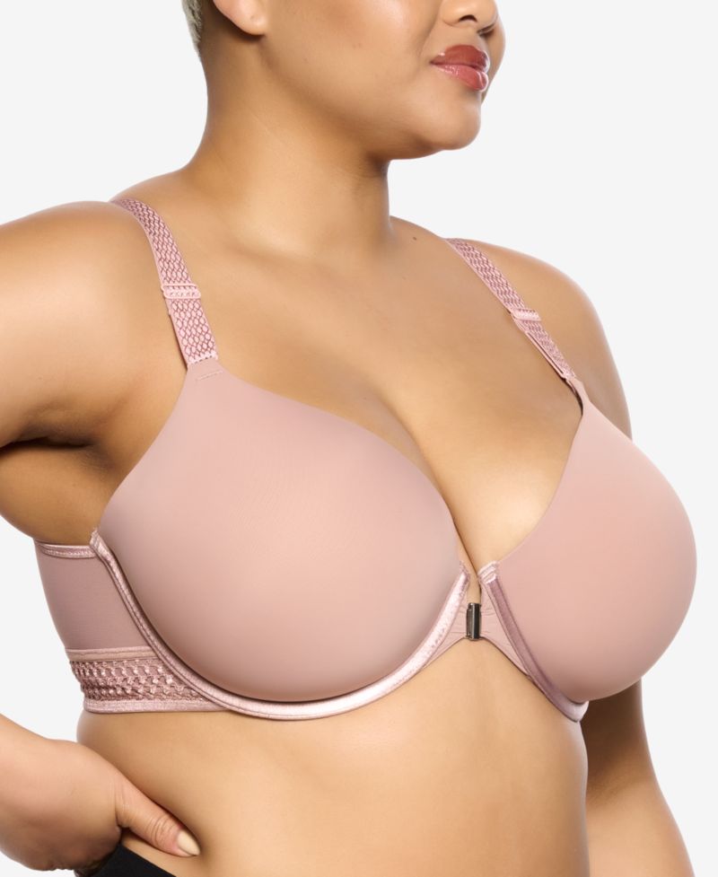 Women's Body Soft Smoothing Front Close T-Shirt Bra