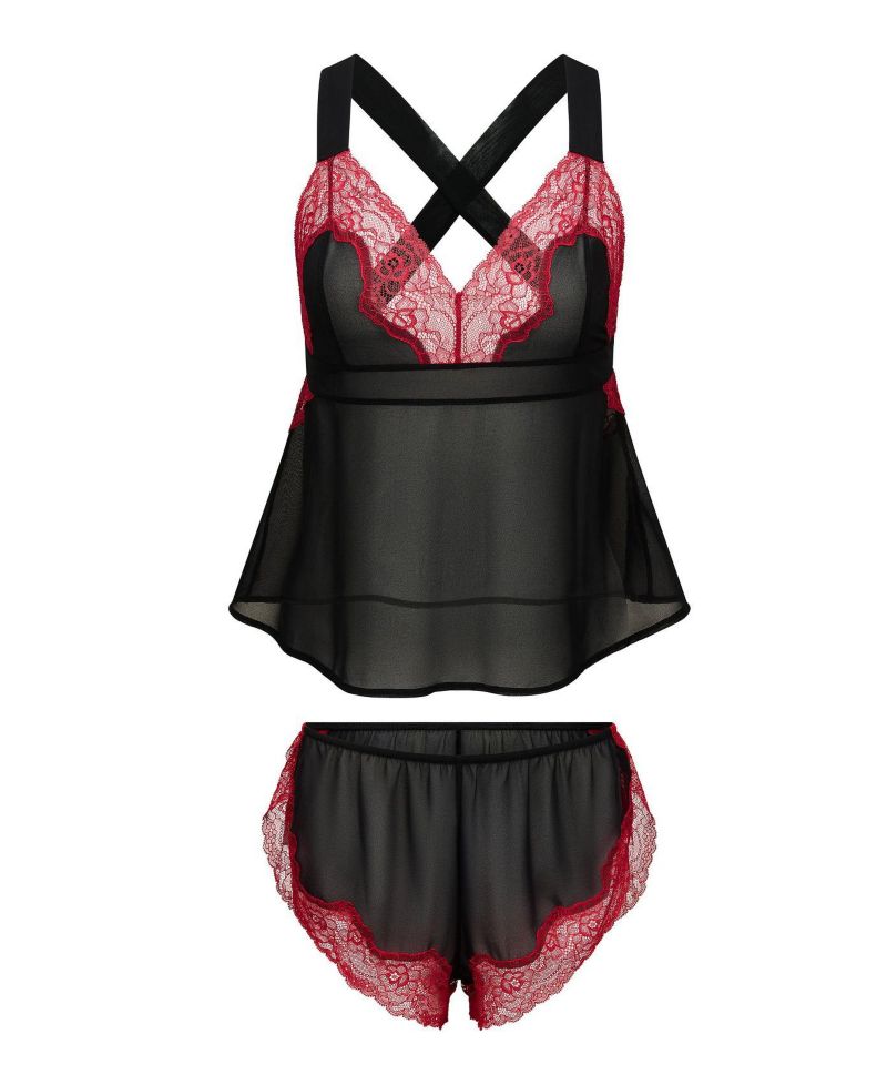 Women's Sabreina Camisole and Flutter Short Set Lingerie