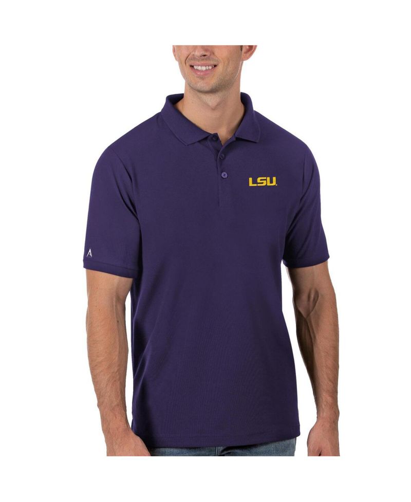 Men's Purple LSU Tigers Legacy Pique Polo