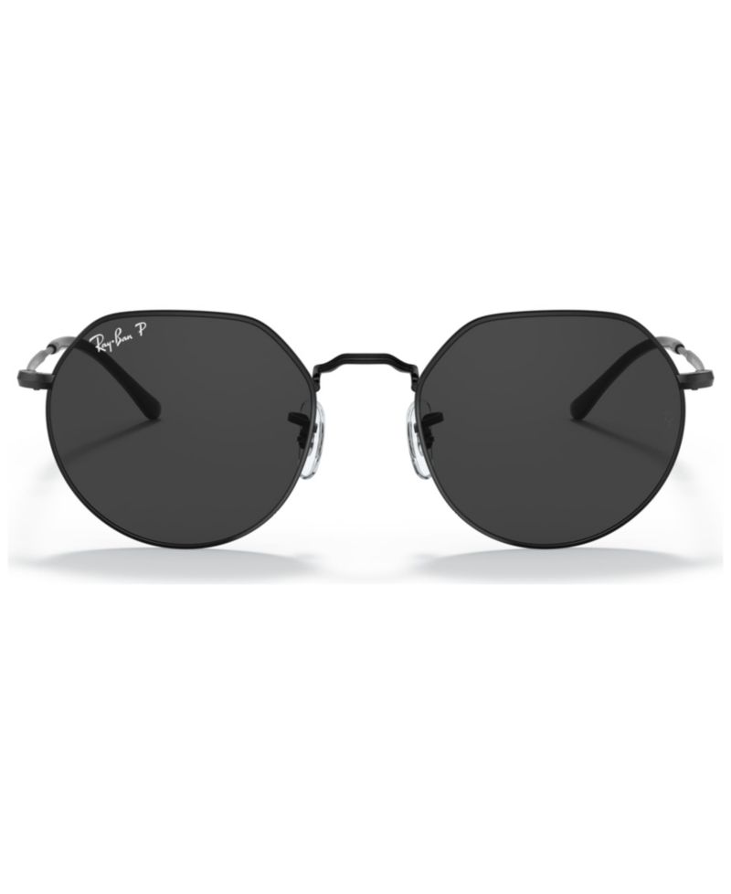 Unisex Polarized Geometric Metal Sunglasses, RB3565 JACK