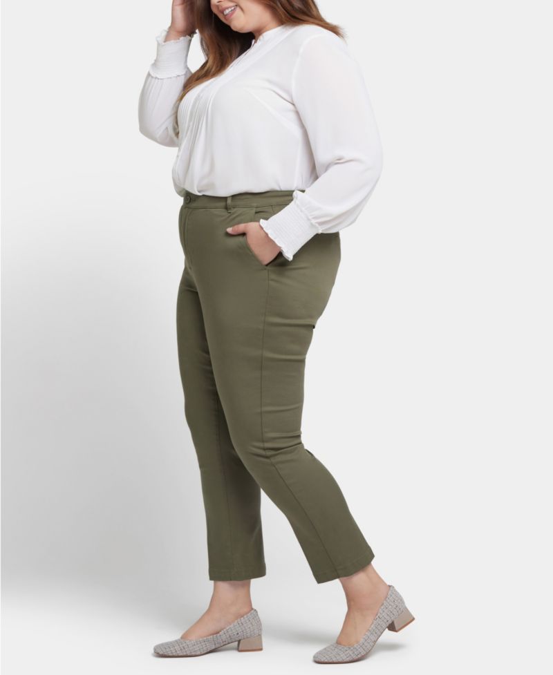 Plus Size Sadie Slim Mid-Rise Pants