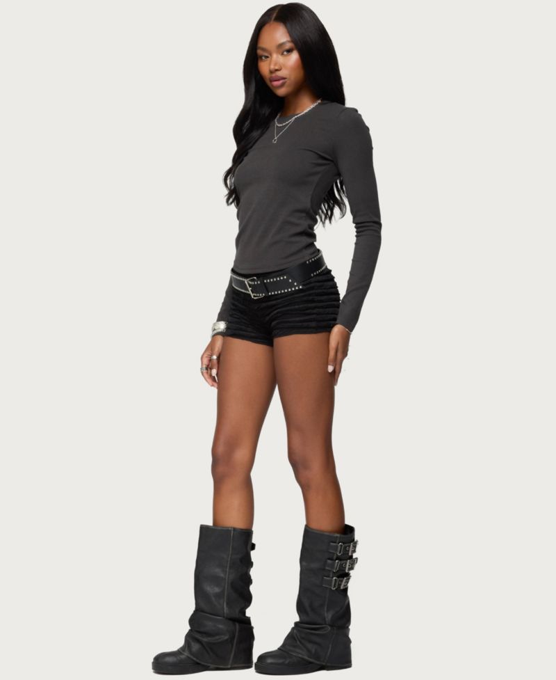 Women's Daphne Ribbed Long Sleeve T Shirt