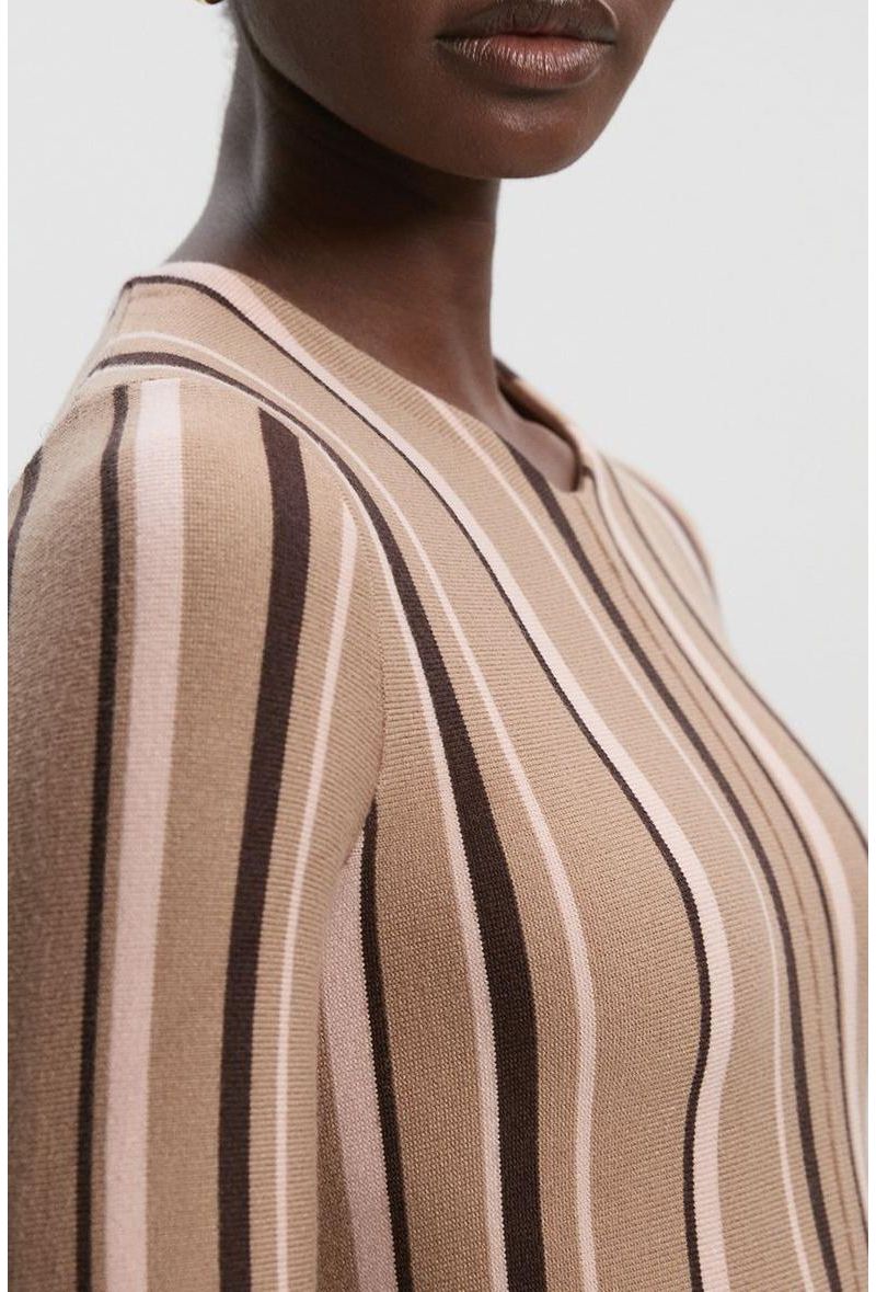 Women's Asymmetric Hem Knit Midi Dress