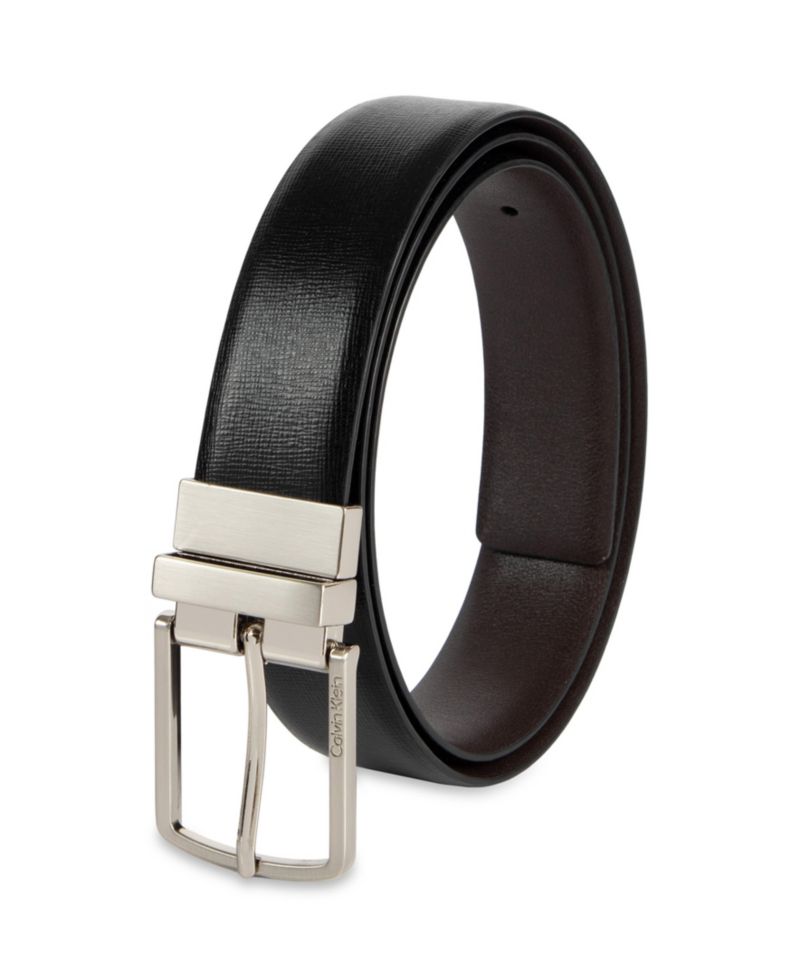 35MM Men's Reversible Saffiano Leather Belt