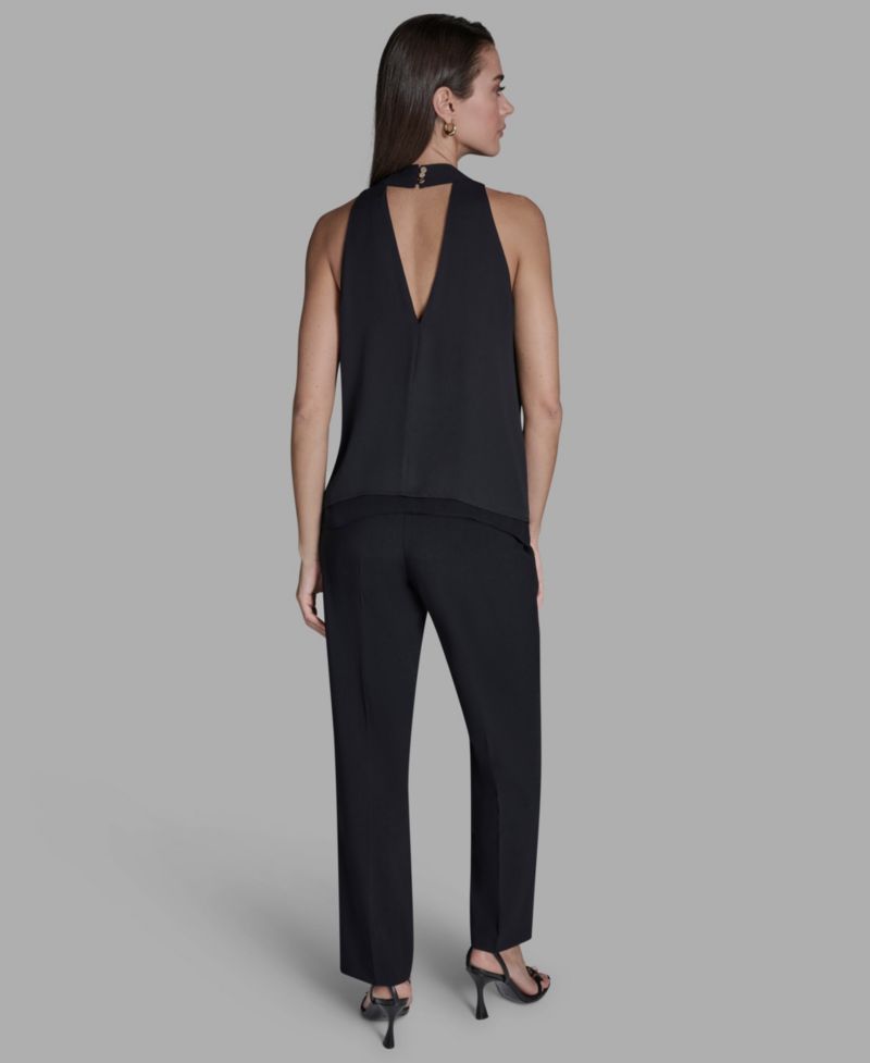 Women's Sleeveless Halter Neck Blouse