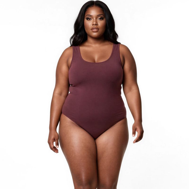 Plus Size Mila One-Piece Swimsuit With Built-In Bra and Tummy Control