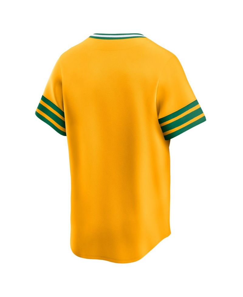 Men's Gold Oakland Athletics Cooperstown Collection Limited Jersey