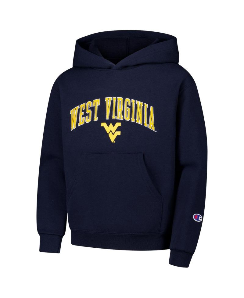 Big Boys and Girls Navy West Virginia Mountaineers Campus Pullover Hoodie
