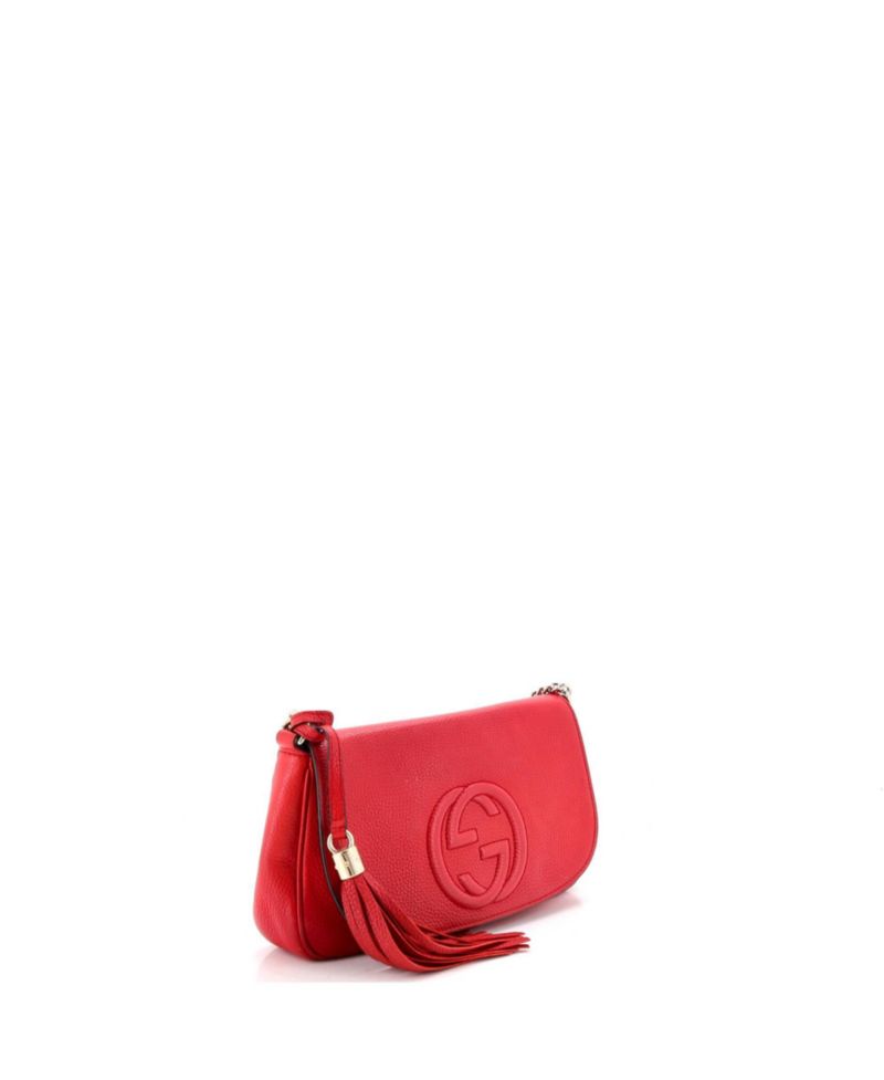 Medium Soho Chain Crossbody Bag Leather