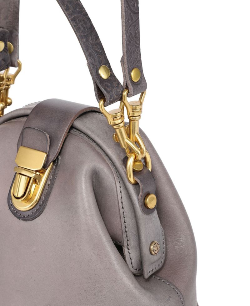 Doctor Mini Leather Bucket Crossbody Bag